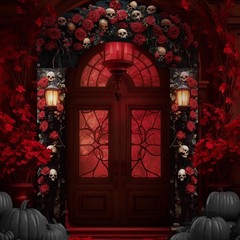 3 Pcs Halloween Cemetery Archway Halloween Cemetery Banners Gothic Outdoor Ba…
