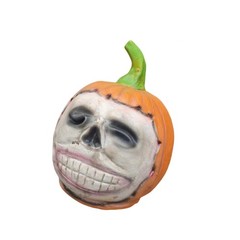 Scary Realistic Latex Pumpkin Head Ornament Halloween Decorations Props Gift
