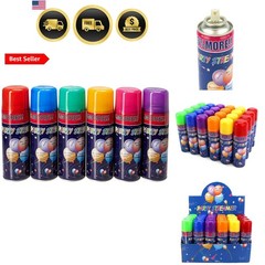 6 Pack Party Streamer Spray String in a Can – 3 oz Each – Fun Party Favors & …