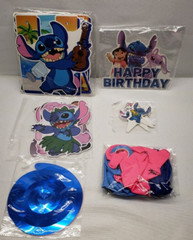 Lilo And Stitch Party Decor Supplies Banner Balloons Toppers & Hanging Swirls