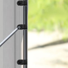 38 Inch Offset Window Screen Clips Set Includes Screws Plastic Flexible