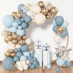 153pcs Dusty Blue Balloon Garland Arch Kit, Different Sizes 18 12 10 5 inch B…