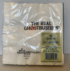 Vintage Ghostbusters 1980s Sealed Party Napkin Pack & 5 Invitations w/Envelopes