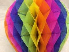 Honeycomb Hot Air Balloon Decoration Multi Colored