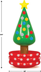 Inflatable Christmas Tree Coolers – 3 Pack for Holiday Parties & Drinks