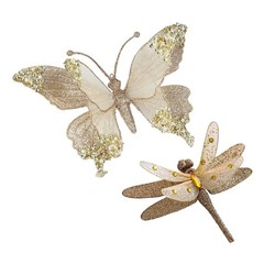 Christmas Celebration Hanging Decoration Butterfly Dragonflies Plastic Holiday