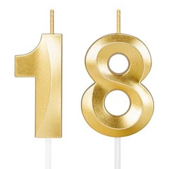 18th Birthday Candles,18th Birthday Decorations for Girls Boys,Happy Birthday