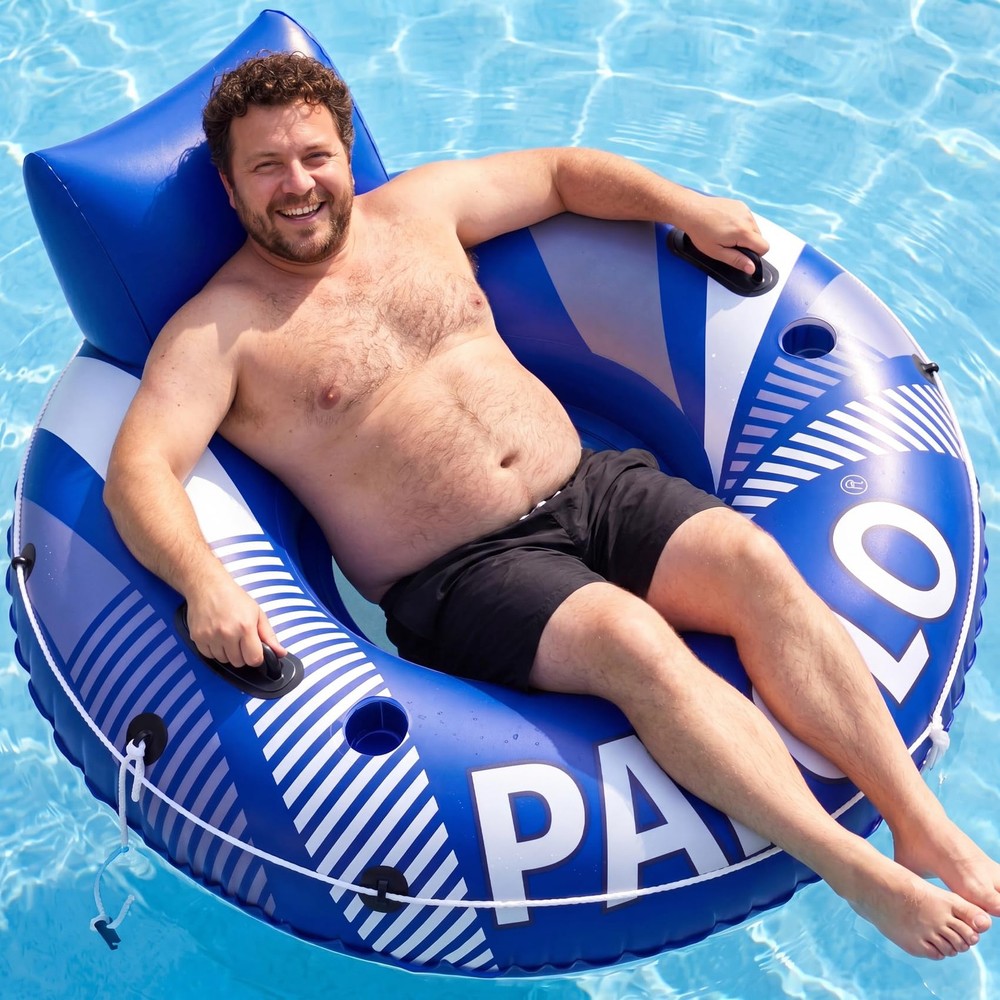 Pool Floats for Adult, 53” 450lb Heavy Duty River Tubes for Floating with Hea…
