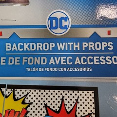 DC Justice League 4 pc. 27.8x40in Backdrop w/ 12 Props Kit