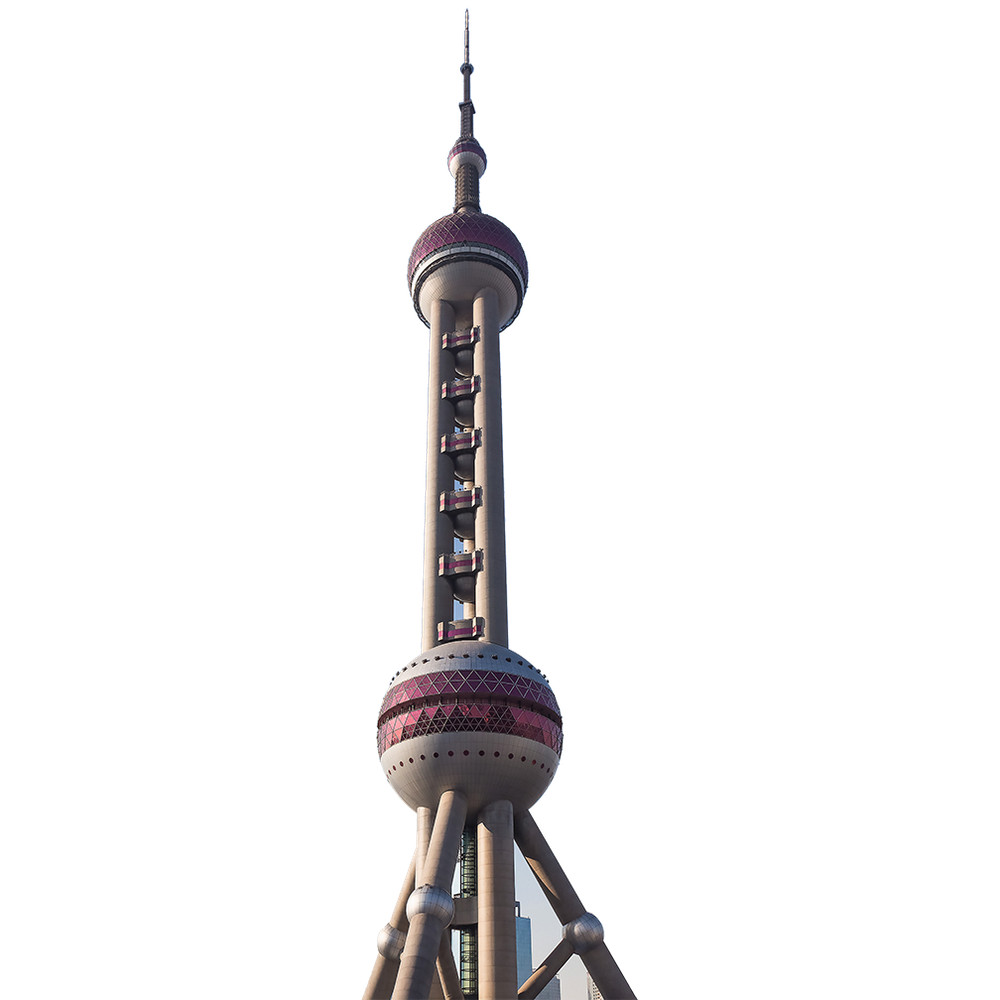 H13169 Oriental Pearl Tower Shanghai Radio TV Tower Cardboard Cutout Stand up