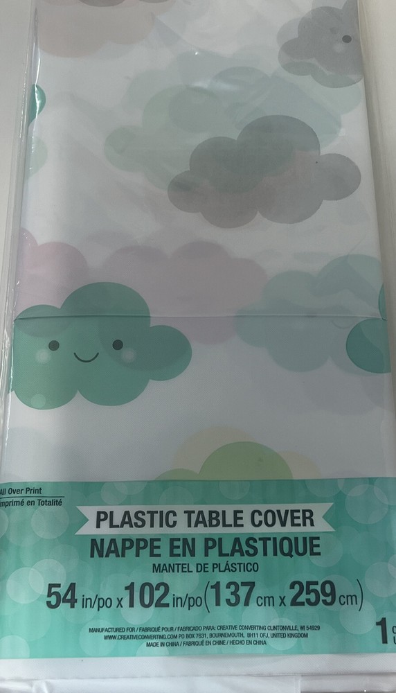 Sunshine baby shower plastic tablecover