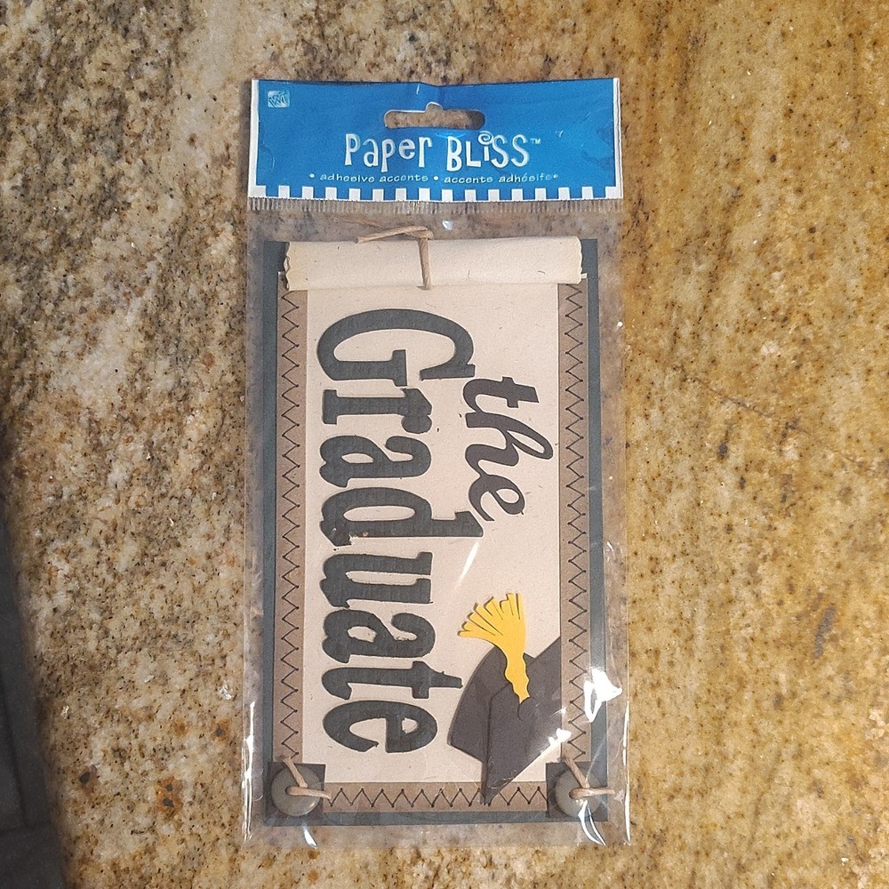 Paper Bliss Graduation Adhesive Accents Paper Decorations «The Graduate» Beige