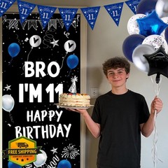 HULASO 11th birthday boy decorations
