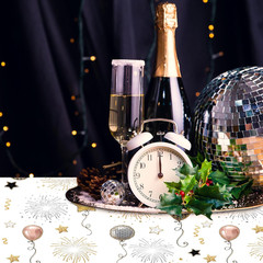 Happy New Year Tablecloths 3 Pack New Years Eve Party Supplies 2027 Gold & White