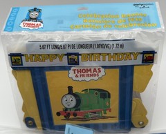 Thomas & Friends Celebration Banner 5.67ft. & 4 Pkgs. Of 8 Party Hats 2004