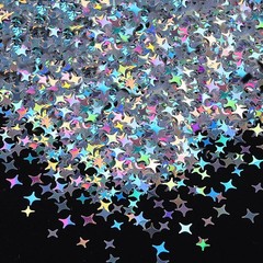 2000 PCS Star Confetti Happy Birthday Theme Table Centerpiece Silver Decor DIY