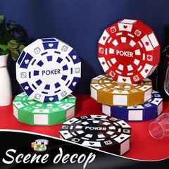 Pcs Casino Theme Party Decorations 9 Inch Large Poker Chip Favor Boxes 12