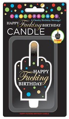 Middle Finger Candle Happy F*cking Birthday Freaking Fkn Birthday Cake Candle