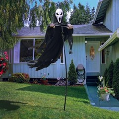 Halloween Scarecrow Ghost Outdoor Decorations, 7.5Ft Halloween Rotated Style