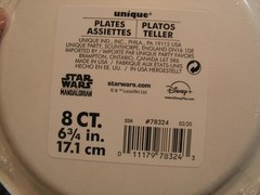 Star Wars Party Decorations Plates Balloons Baby Yoda Banner Table cloth lot set