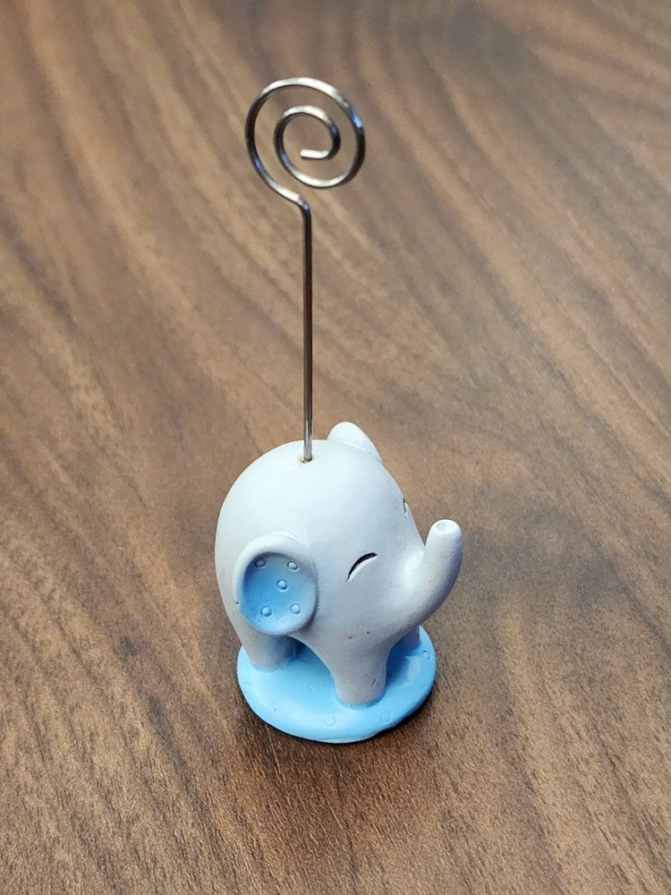 Kate Aspen Born to be Wild Elephant Place Card Photo Holders Baby Shower