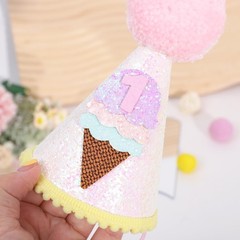 Ice Cream 1st Birthday Cone Hat – Sweet One First Birthday Hat, Ice Cream 1st…