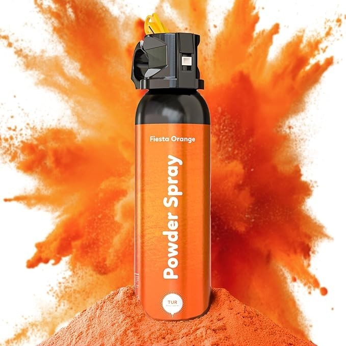 Orange Smoke Bomb Powder Cannon – Biodegradable Gender Reveal Fire Extinguisher