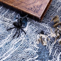 4 Pack Halloween Creepy Cloth Spooky Fabric Loose Weave Gauze White 2 Yards