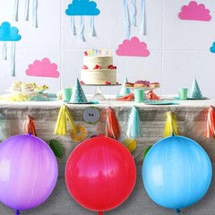 41Pcs Punch Balloons, Thickened Neon Punching Balloon Heavy Duty with Rubber