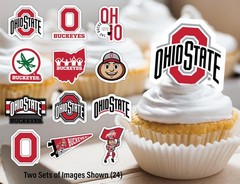Ohio State University Cupcake Topper Party Supplies for Football, Birthday, G…
