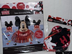 Disney Mickey Mouse Party Decor Kit & Happy Birthday Banner Bundle NIP