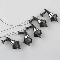 10pcs Model Railway Scenery LED Lamppost Lamps Wall Lights For G Scale 1:25