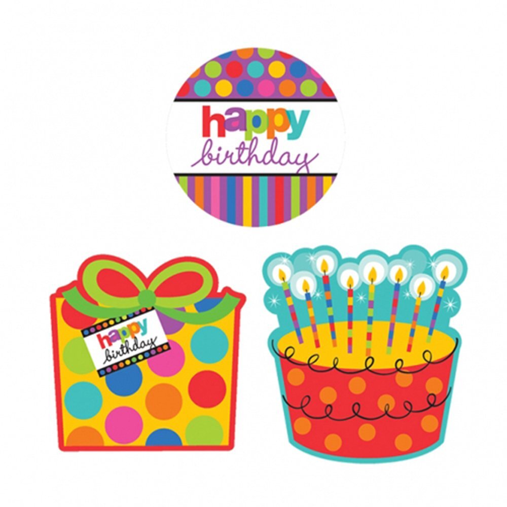 Dots & Stripes Polka Dot Modern Birthday Party Decoration Value Pack Cutouts