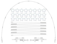 LANGXUN 12ft White Table Balloon Arch Kit, Balloon Arch Stand Frame for Birth…
