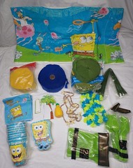 VTG SpongeBob SquarePants Dangling Party Decorations 2001 Full Setup Ready Y2k