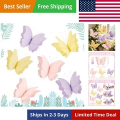 Butterfly Party Decorations Hanging Butterfly Decorations 6Pcs Crepe Paper Ga…