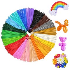FOTIOMRG 200pcs Twisting Balloons 260 Long Balloons for Balloon Animals, 20 A…