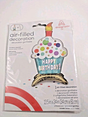 Birthday Celebration Multicolor Paper & Foil Banners, Confetti, Cupcake,Unicorn