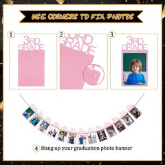 Graduation Party Decoration Class of 2026 K-12th Grade Graduation Photo Banner P