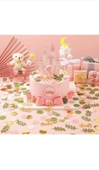 400 Pcs Greenery Baby Shower Confetti Scatter Decorations, Sage Olive Green Tabl