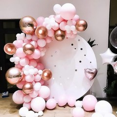 129pcs Rose Gold Balloon Kit – Perfect for Celebrations & Decor
