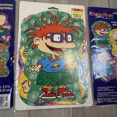 Lot 3 NEW Rugrats 1998 DesignWare Decorations Pack of 6 Vtg NOS Nickelodeon 90’s