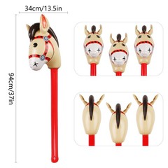 Inflatable Stick Horse Costume Pony/Halloween/Western Cowboy/Horse Baby Showe…