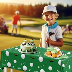 Golf Decorations Tablecloth,2pcs Golf Table Cloth Plastic Golf Party Decorati…