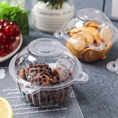 100 Pack Individual Cupcake Containers Plastic Cupcake Holders Deep Dome Muff…