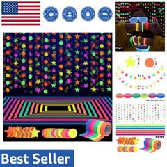 Durable 127ft Neon Party Decoration Set – UV Reactive, Perfect for Any Event