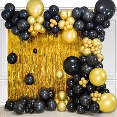 Black Latex Balloons 100 Pack 12 Inch Black Round Helium Balloons Party Ball…