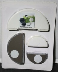 NEW IKEA VISIONAR INTER SYSTEMS GIFT WRAP DECORATION SET OF 8 GRAY & WHITE