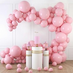 150 PCS Pink Balloons Different Size of 18 12 10 5 Inch, Pink Latex Balloon G…