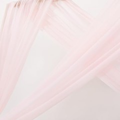 Blush Pink Wedding Arch Draping Fabric 1 Panel 20ft Sheer Chiffon Drapery